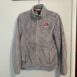 The North Face Light Gray Fleece Osito Jacket